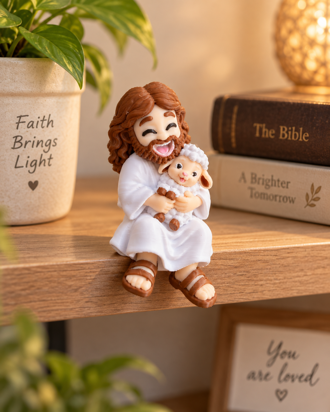 Mini Jesus com Ovelha